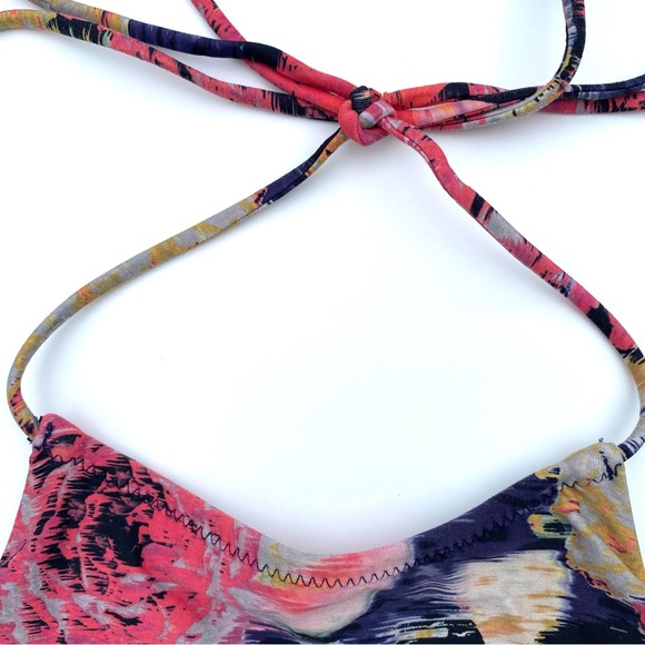 bond-eye Australia Blurred Bloom Halter Bikini Top - Picture 3 of 6